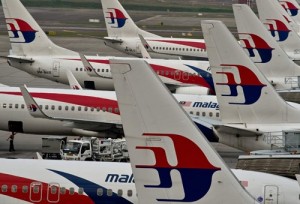 Máy bay của Malaysia Airlines tại Sân bay Quốc tế Kuala Lumpur.