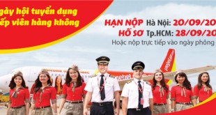Vietjet Air tuyển tiếp viên hàng không
