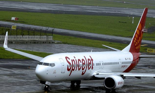 Một chiếc máy bay của hãng hàng không Spicejet.