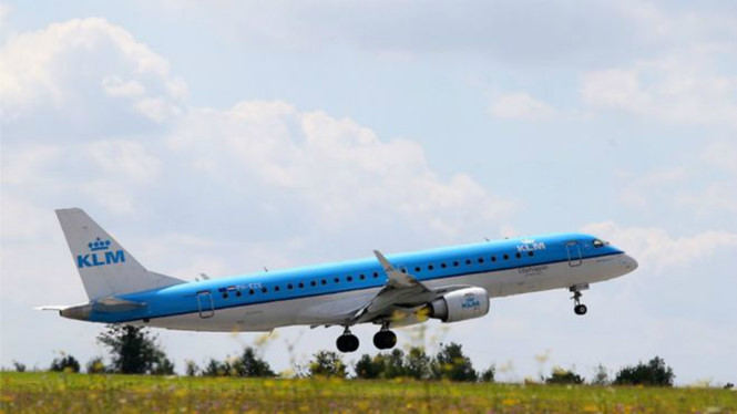 Một máy bay của hãng KLM Royal Dutch Airlines