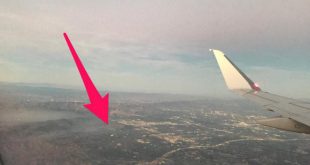 Chấm trắng trên ảnh là chiếc DJI Phantom mà Simon phát hiện