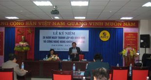 TS Trần Quang Châu - Chủ tịch Hội Khoa học & Công nghệ Hàng không Việt Nam phát biểu tại lễ kỷ niệm