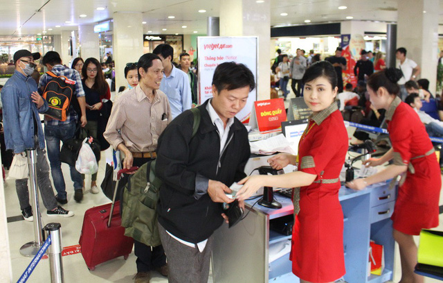 Làm thủ tục lên máy bay của Vietjet Air vẫn có thể không được bay nếu mua lại vé của người khác