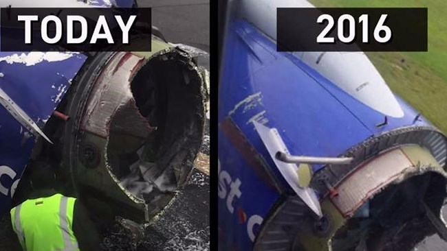 Một chuyến bay khác của Southwest đã gặp sự cố tương tự năm 2016. 