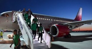 Đội tuyển bóng đá quốc gia Saudi Arabia đến thành phố Rostov-on-Don an toàn.