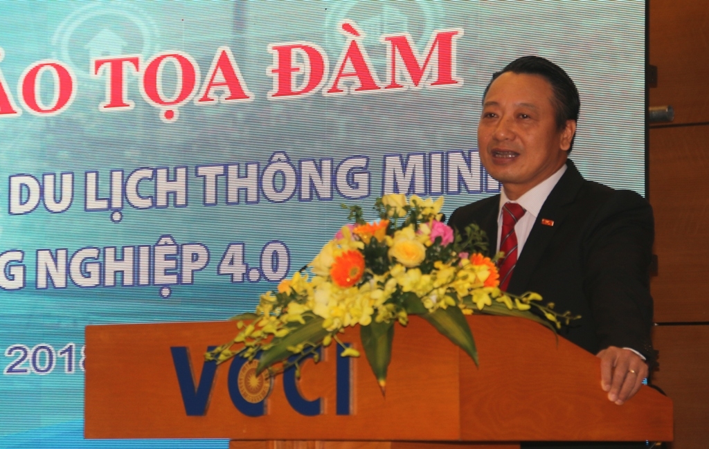 Tổng Thư ký VCCI Nguyễn Quang Vinh phát biểu tại hội thảo