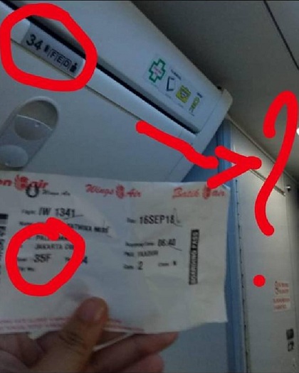 Tấm vé của Satwika. 