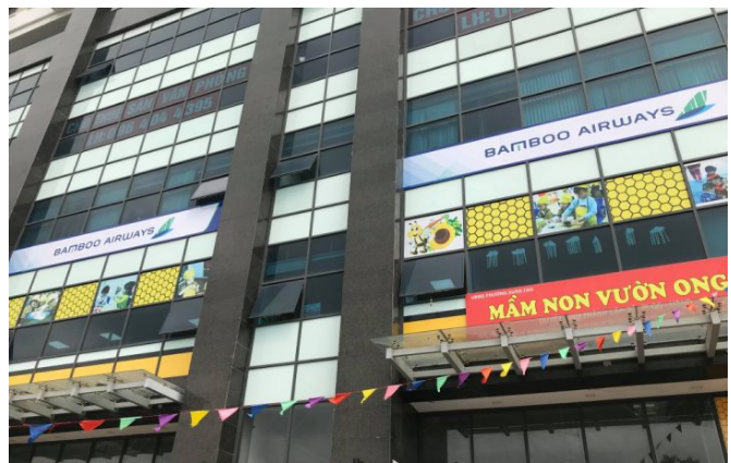 Cả tầng 3 cuả tòa chung cư này được Tập đoàn FLC thuê lại để làm trụ sở của Bamboo Airways