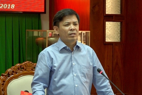 Bộ trưởng Nguyễn Văn Thể phát biểu trong buổi làm việc