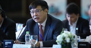 Phó Tổng Giám đốc VietStar Airlines, Lương Hoài Nam phát biểu tại Diễn đàn Cấp cao Du lịch Việt Nam.