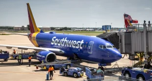 Máy bay của Southwest airlines tại sân bay Midway ở Chicago, Mỹ.