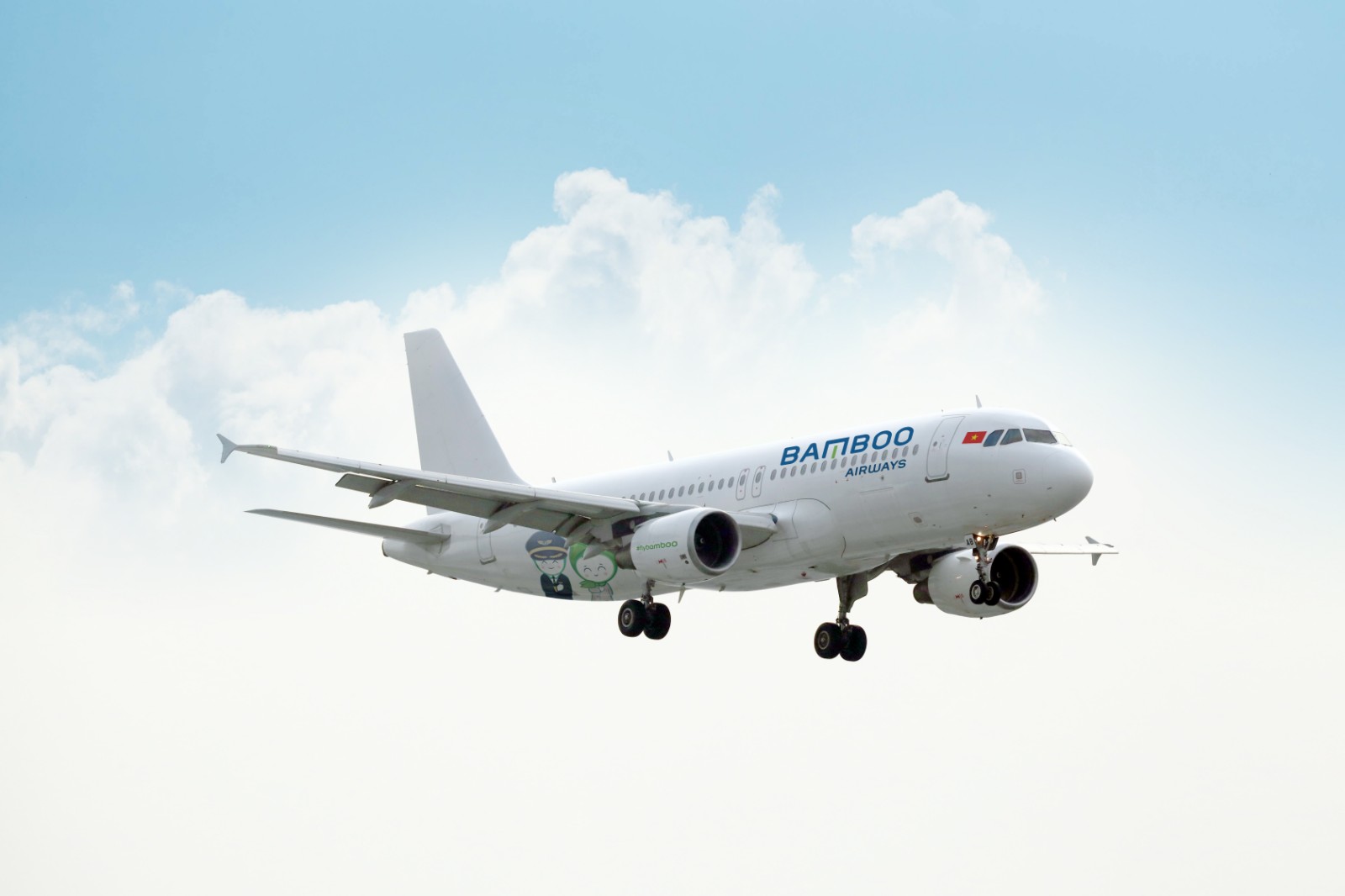 Máy nay A320 mới của Bamboo Airways.